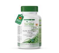 fairvital Aceite de orégano fairvital 150mg, 90 cápsulas blandas, fáciles de tragar, ALTA DOSIS, extracto de aceite de orégano 10:1, Origanum vulgare