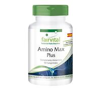 fairvital Amino Max Plus, 90 comprimidos, complejo de aminoácidos, ALTA DOSIS, contiene 8 aminoácidos esenciales, VEGANO