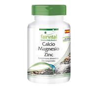 fairvital Calcio, magnesio y zinc, 250 comprimidos, ALTA DOSIS, VEGANO, complejo de minerales