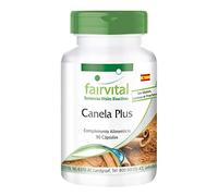 Fairvital | Canela Plus - Extracto de Canela + Cromo + Zinc - VEGANO - Dosis alta - 90 Cápsulas - Calidad Alemana