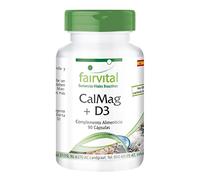 fairvital Citrato de calcio y magnesio con vitamina D3, 90 cápsulas, ALTA DOSIS, Cal-Mag + vitamina D3 (colecalciferol)
