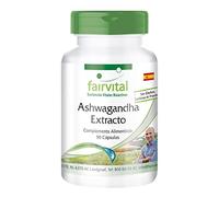 Fairvital | Extracto de Ashwagandha 500mg - Dosis elevada - VEGANO - 90 Cápsulas - 5% de Withanólidos - Calidad Alemana