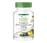 fairvital Extracto de fruta de Garcinia Cambogia, 90 cápsulas, 1500mg por dosis diaria, ALTA DOSIS con un 60% de ácido hidroxicítrico, VEGANO