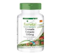 Fairvital | Extracto de Granada 500mg - VEGANO - Dosis elevada - 40% de Ácido elágico - 90 Cápsulas - Calidad Alemana