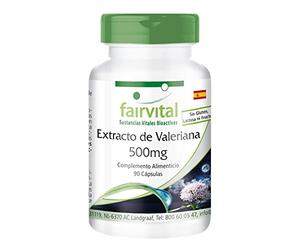 Fairvital | Extracto de Valeriana 500mg - VEGANO - Valeriana officinalis - Dosis elevada - 90 Cápsulas - Calidad Alemana