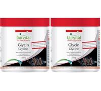 fairvital Glicina en polvo, 500 g, VEGANO, aminoácido, glicina en polvo 100% pura sin aditivos (Paquete de 2)