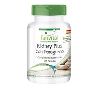 Fairvital | Kideney Plus - VEGANO - Dosis elevada - 180 Cápsulas - cromo, fenogreco y café verde - Calidad Alemana