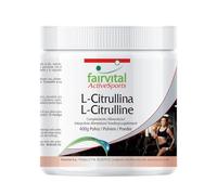 fairvital L-citrulina malato en polvo, 400 g, ALTA DOSIS, L-citrulina DL-malato, 100% puro sin aditivos