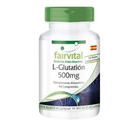 fairvital L-glutatión 500mg, 90 comprimidos, ALTA DOSIS Y REDUCIDO, VEGANO