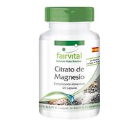 Fairvital | Magnesio 100mg - Citrato de Magnesio de alta absorción - VEGANO - Dosis alta - 120 Cápsulas - Calidad Alemana