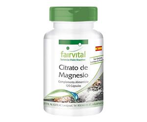 Fairvital | Magnesio 100mg - Citrato de Magnesio de alta absorción - VEGANO - Dosis alta - 120 Cápsulas - Calidad Alemana