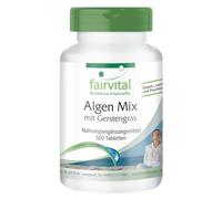 fairvital Mezcla de algas con hierba de cebada, 500 comprimidos, VEGANOS, espirulina, clorela y hierba de cebada sin aditivos