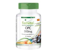 Fairvital | OPC 300mg - de Extracto de Semilla de Uva - VEGANO - Dosis elevada - 90 Cápsulas - Calidad Alemana