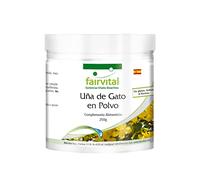 fairvital Polvo de uña de Gato, 150 raciones para 150 días, con 100mg de Vitamina C, envase Grande de 250 g, Vegano