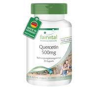 fairvital Quercetina 500mg cápsulas, 90 cápsulas, ALTA DOSIS, VEGANO, antioxidante