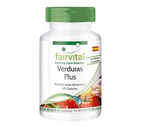 Fairvital | Verduras Plus - 60 Cápsulas - con vitaminas de origen vegetal - Calidad Alemana