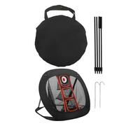 Fairway Flex - Red de precisión, malla de golf de triple objetivo, ayuda de entrenamiento de configuración instantánea, kit deportivo duradero para sala de juegos, soporte de listo para