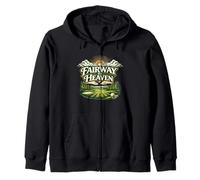 Fairway To Heaven Golf - Vintage Retro para Golfistas Hombre Cueva Sudadera con Capucha