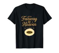 Fairway to Heaven Juego de Palabras de Golf gráfico Dorado y Blanco Camiseta