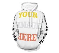 FAIRWHALE Customizable Unisex Hoodie DIY Print Photo Hoodies 3D Printing Design Your Own Personalized