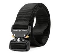 FAIRWIN Cinturón táctico, cinturones de trabajo para hombres, correas militares, cinturón de malla resistente, hebilla de liberación rápida