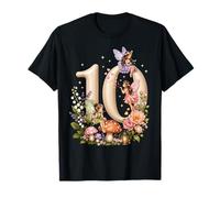 Fairy 10 Years Old Birthday Girl 10th Birthday Fairy Theme Camiseta