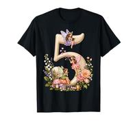 Fairy 5 Years Old Birthday Girl 5th Birthday Fairy Theme Camiseta