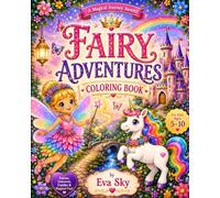 Fairy Adventures Coloring Book: A Magical Fantasy Coloring Book Featuring Fairies, Unicorns, Dragons, Mermaids, Aliens, Castles, and Enchanted Worlds for Kids Ages 5-10