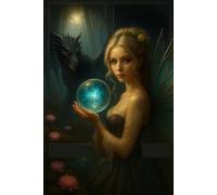 Fairy and Dragon in Mystical Forest Writing Journal