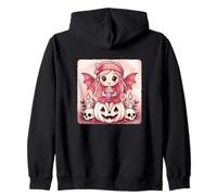 Fairy Bat Kawaii Pastel Goth Espeluznante Lindo Esqueleto Sudadera con Capucha