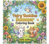 Fairy Buddies Summer Coloring Book: 40+ Cute Fairy Animal Coloring Book Featuring Magical Woodland Scenes, Cozy Gardens, and Relaxing Fantasy ... Simple Designs for Kids, Teens, and Adults.