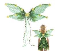 Fairy Butterfly Wings, 3D Flowers, Soft and Airy Design, Nature-Inspired Aesthetic, Creative Costume Props, Dress-Up Accessories, for Women Kids Cosplay, 32.28x13.39x23.62 Inches