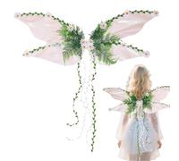 Fairy Butterfly Wings, 3D Flowers, Soft and Airy Design, Nature-Inspired Aesthetic, Creative Costume Props, Dress-Up Accessories, for Women Kids Cosplay, 32.28x13.39x23.62 Inches