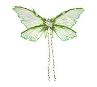 Fairy Butterfly Wings - Adult Green Leaf Daisy Costume Accessory