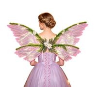 Fairy Butterfly Wings - Adult Green Leaf Daisy Costume Accessory