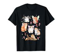 Fairy Cats and Mushrooms Fantasy Camiseta