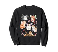 Fairy Cats and Mushrooms Fantasy Sudadera