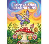 Fairy Coloring Book for Girls: Cute Cartoon Fairy Coloring Pages with Magical Forests, Fantasy Scenes & Cute Animals for Girls Ages 6-10