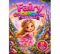 Fairy Coloring Book for Kids Ages 4-8: Cute Fairy Designs with Tracing & Counting Activities (Fantasy Coloring Adventures)