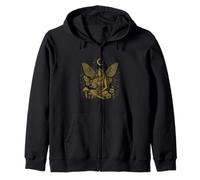 Fairy Core Luna Polilla Goth Butterfly Moon Fairycore Ropa Sudadera con Capucha