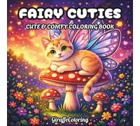 Fairy Cuties Coloring Book: 40 Adorable Pages Featuring Cute Fairy Animals, Magical Forest Friends, Flowers, Mushrooms, Butterflies, and Whimsical Fantasy Scenes for Adults (Cute Whimsical Coloring)