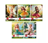 Fairy de Flores: Cuaderno A5 cuadriculado, 27-32 - varios modelos