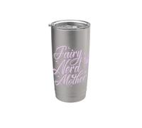 Fairy Fairy Nerd Madre Vaso térmico de acero inoxidable de doble pared