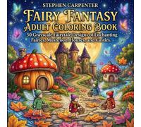 Fairy Fantasy Adult Coloring Book: 50 Grayscale Fairytale Designs of Enchanting Fairies, Mushroom Houses, and Castles