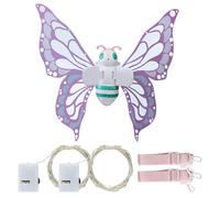 Fairy Flyer Fairy Flying Toys - Glowing Angel Style Wings, Bright Flashing Lights Lightweight Structure, Adjustable Harness Wearable Cosplay Decoration | Ideal for Woman Festival Celebration Stage Per
