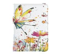 Fairy Flying in Flower Garden - Soporte de cuero para registro de automóvil y seguro, organizador para tarjetas, documentos esenciales, documentos de licencia de conducir, para hombres y mujeres