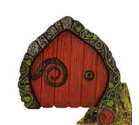Fairy Garden Mini Door Set - Whimsical Tree Decoration for Outdoor Use | Resin Fantasy with Resin Craft Storybook, Entrance Decor for Wall Window Backyard Forest Yard Pond Village Room Display Accent