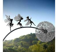 Fairy Garden Sculptures Fairies And Dandelions Dance Together Robin Whites Elf Decoration Crafts