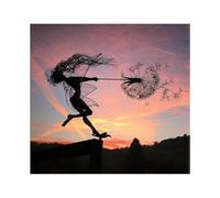 Fairy Garden Sculptures Stake Fairies And Dandelions Dance TogetherE