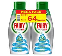 Fairy Gel limpiador lavavajillas - 64 lavados - 2 botellas de 32 lavados - Brezza Marina